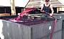 Filling a wine vat